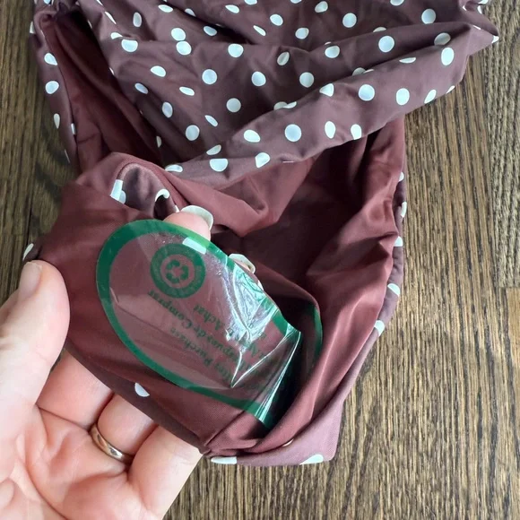 Dippin’ Daisy’s Brown Polka dot Swim Suit NWT - Picture 3 of 6